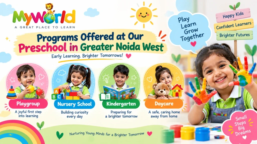 Programs Offered at Our Preschool in Greater Noida West